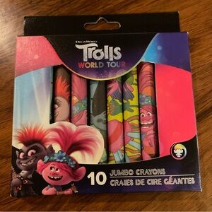 DreamWorks Trolls World Tour Colorful Jumbo Crayons